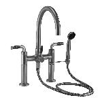California Faucets
1008_XX_FR
Industrial Deck Mount Tub Filler w/ Lever or Cross Handles