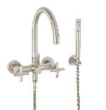 California Faucets
1106_XX_FR
Contemporary Wall Mount Tub Filler w/ Lever or Cross Handles
