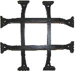 Agave IronworksGR011Fish Tail Square Bar Grille