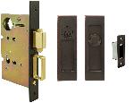 INOX FH27-TT09-PD8000 Privacy, Entry or Patio Lockset For Pocket Doors Linear Flush Pull W/ TT09 Thu
