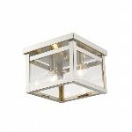 Livex
4031-91
2 Light Brushed Nickel Ceiling Mount Clear Glass Brushed Nickel